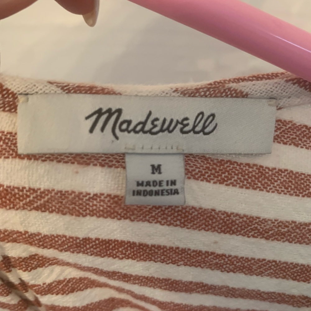 Size medium casual striped Madewell dress.